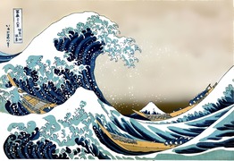 Wielka fala w Kanagawie, Hokusai Katsushika (photo)